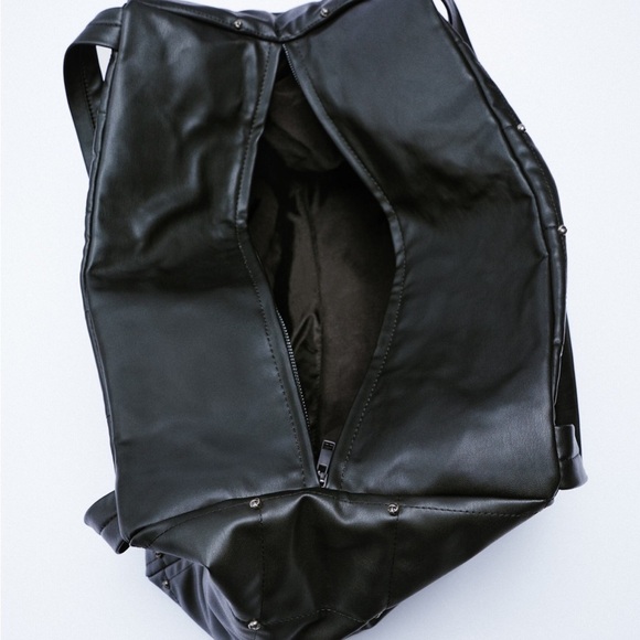 ZARA Large Studded Maxi Bucket Bag BNWT - Picture 4 of 8